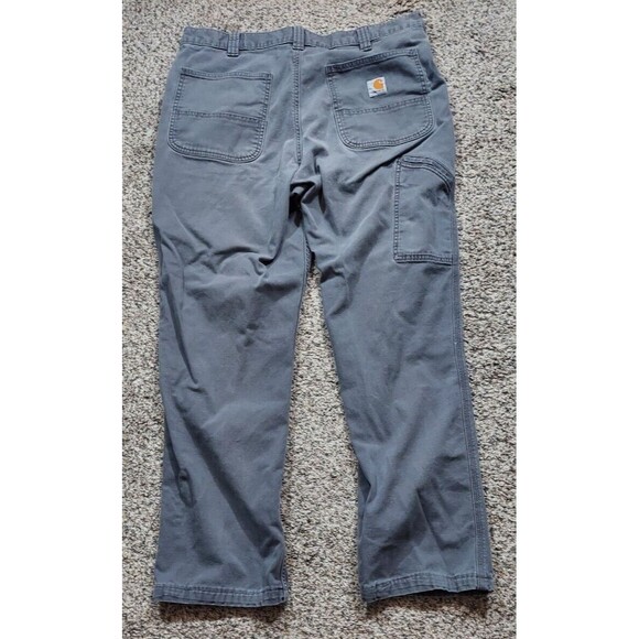 Carhartt Pants Gray Workwear Relaxed Fit Canvas Stretch 102291-039 MENS 34x29 - Picture 5 of 8